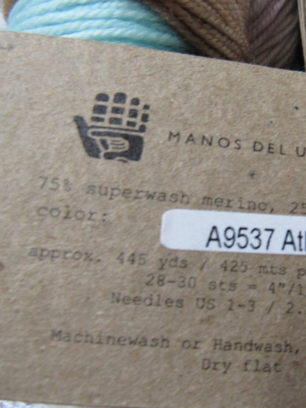 Lot of 2 Manos Del Uruguay Alegria Yarn -Atlantico- Merino Wool(75%) Blend - Picture 2 of 4